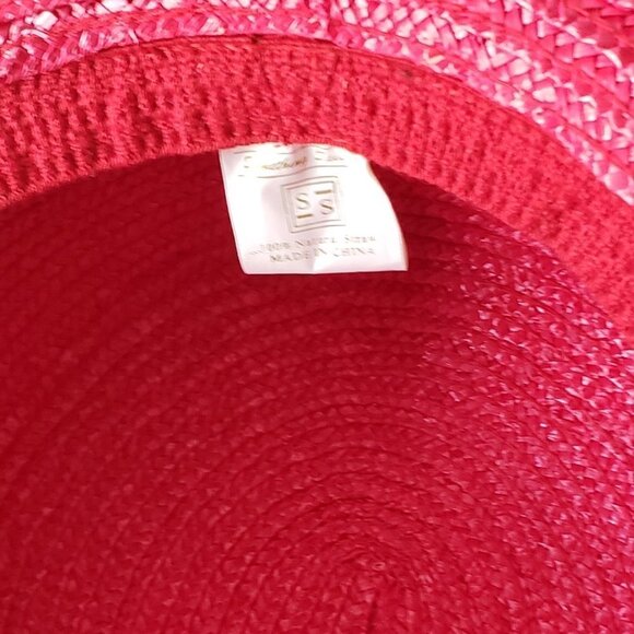 Vintage Ladies SOMETHING SPECIAL Red Hat Society Hat w/Purple Accent - Picture 5 of 9